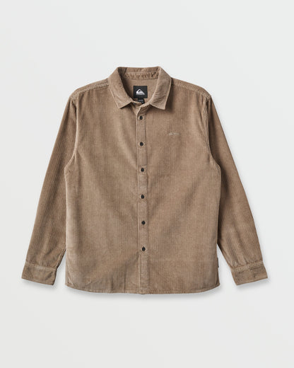 Cord Long Sleeve Shirt - Fallen Rock - Quick Silver