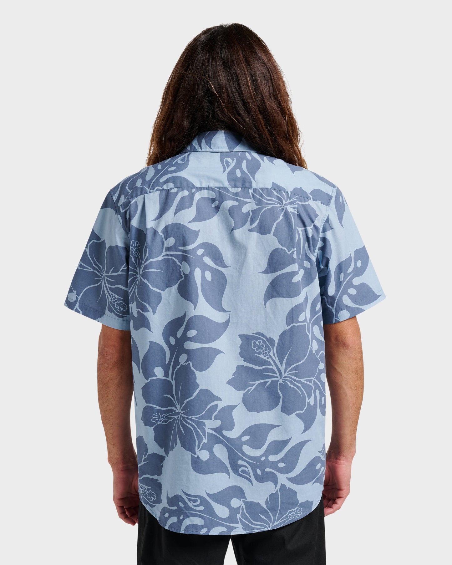 Oceanview Classic Short Sleeve Shirt - Ashley Blue - Quick Silver