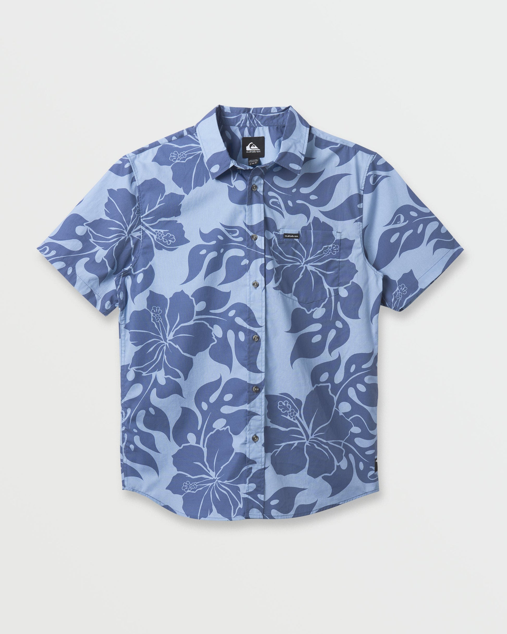 Oceanview Classic Short Sleeve Shirt - Ashley Blue - Quick Silver