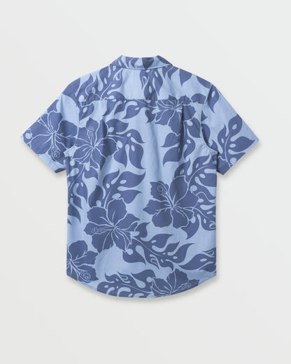 Oceanview Classic Short Sleeve Shirt - Ashley Blue - Quick Silver