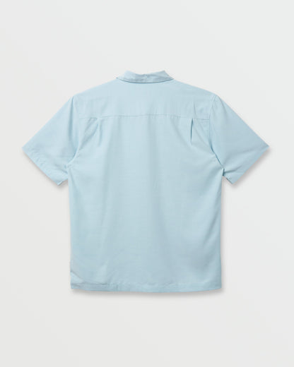 Waterman Tahiti Palms Premium Anti-Wrinkle Shirt - Sterling Blue - Quick Silver