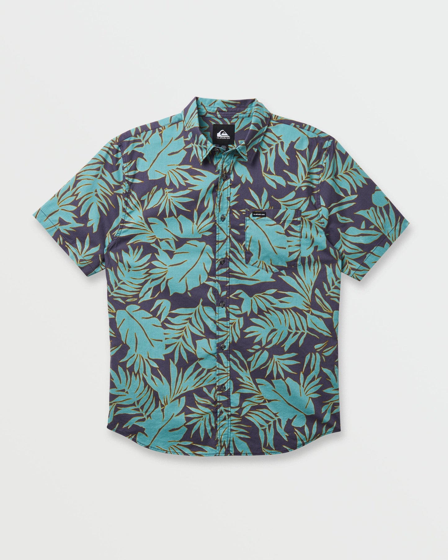 Palm Trip Classic Short Sleeve Shirt - Graystone - Quick Silver