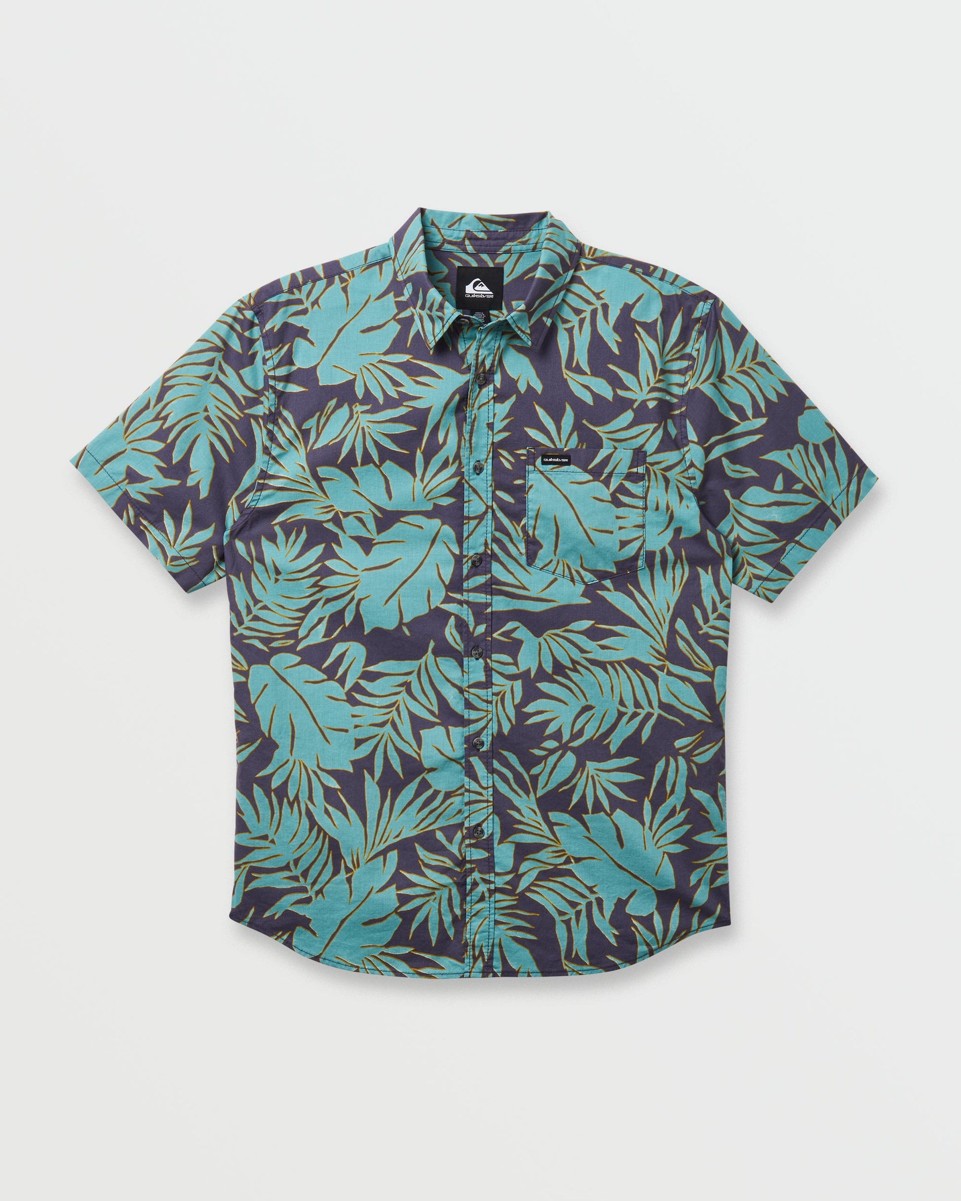 Palm Trip Classic Short Sleeve Shirt - Graystone - Quick Silver