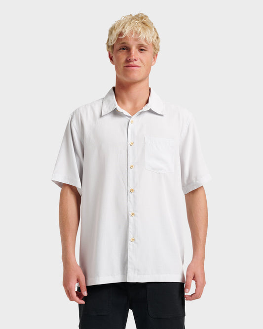 Waterman Check Out Shirt - White - Quick Silver