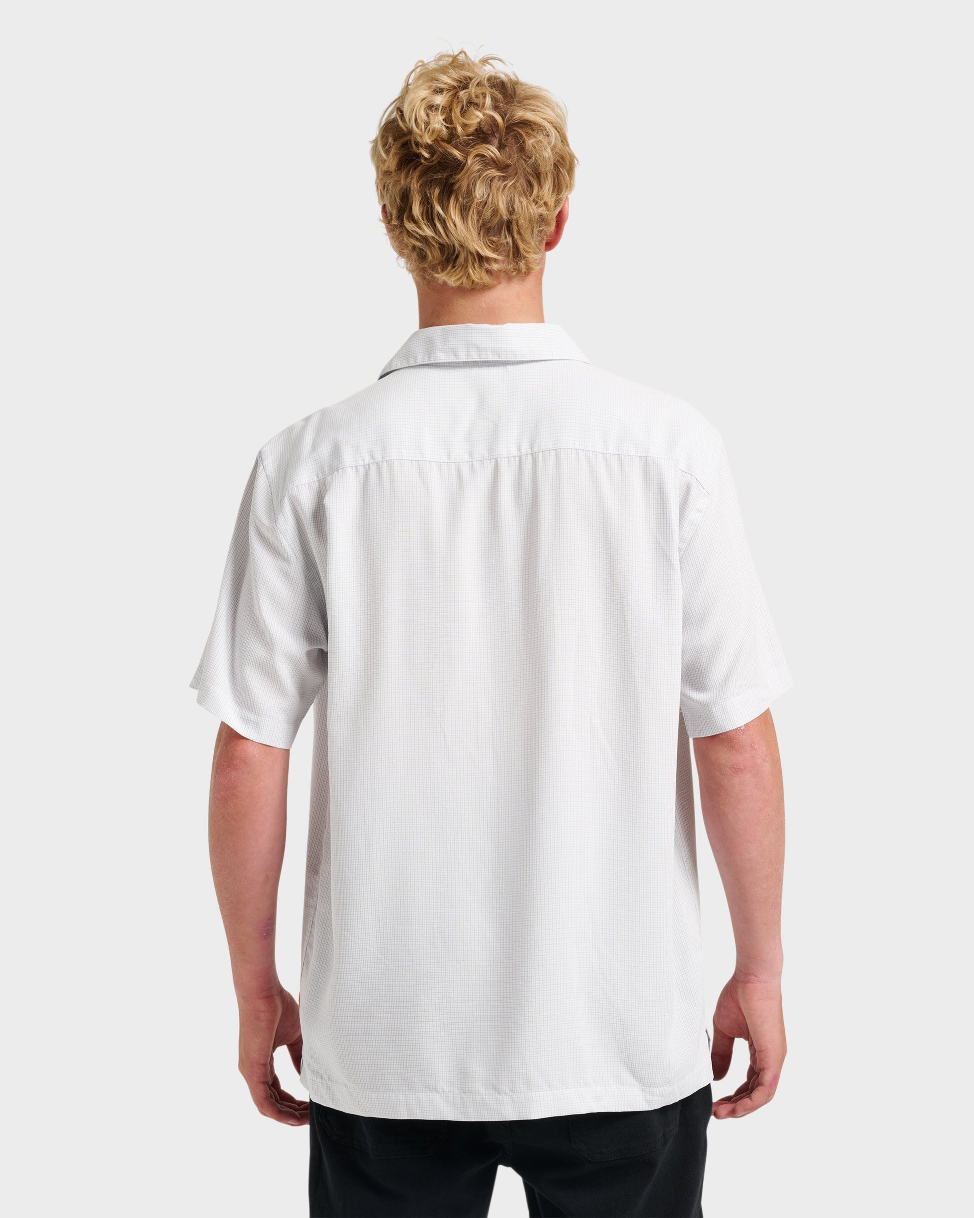 Waterman Check Out Shirt - White - Quick Silver