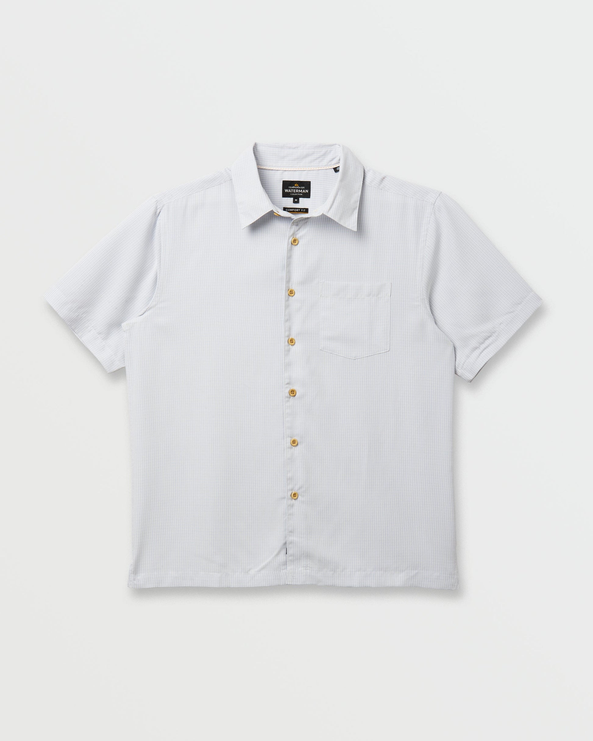 Waterman Check Out Shirt - White - Quick Silver