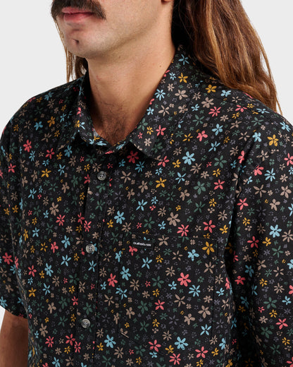 Ditsy Mini Classic Short Sleeve Shirt - Eclipse - Quick Silver