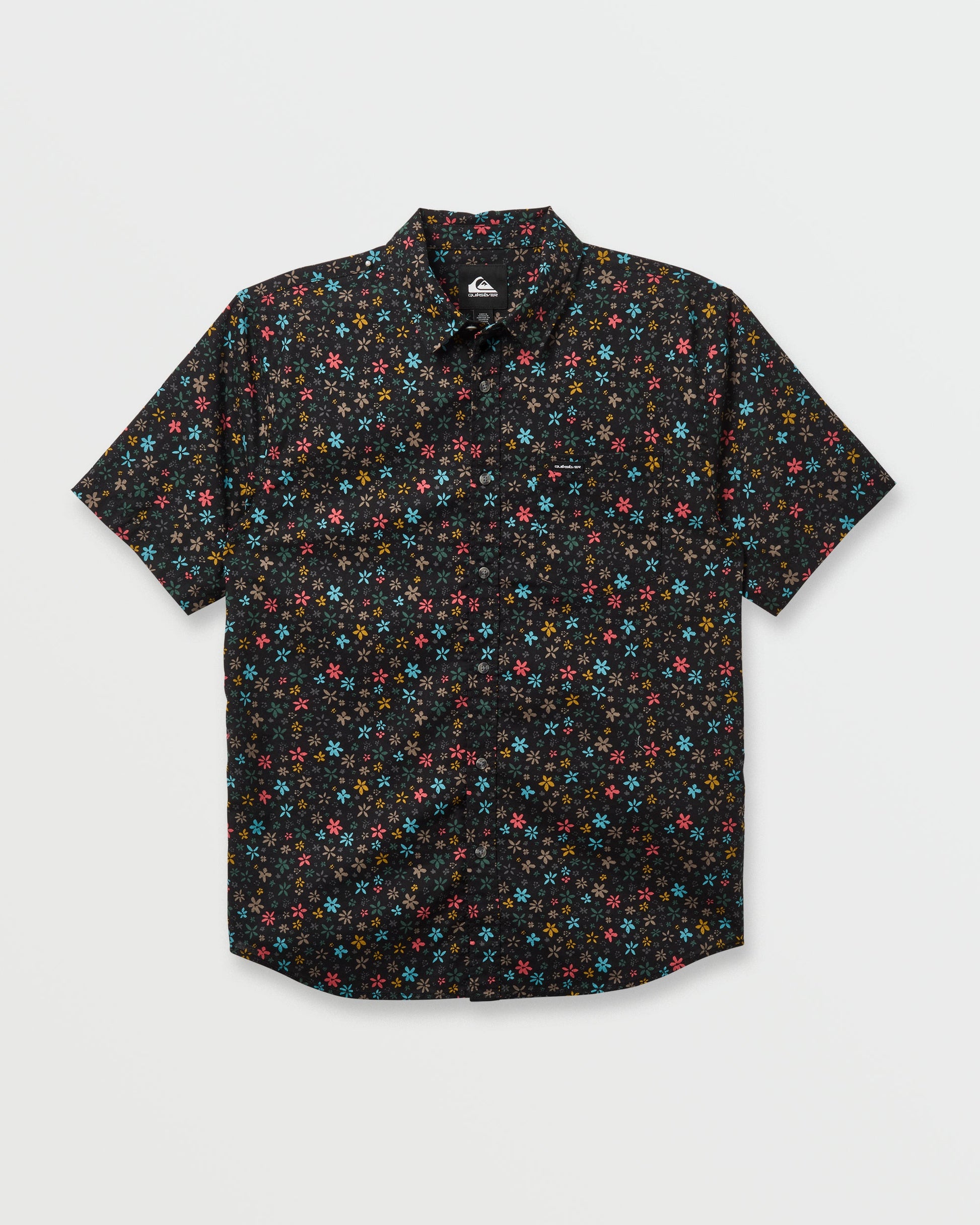 Ditsy Mini Classic Short Sleeve Shirt - Eclipse - Quick Silver