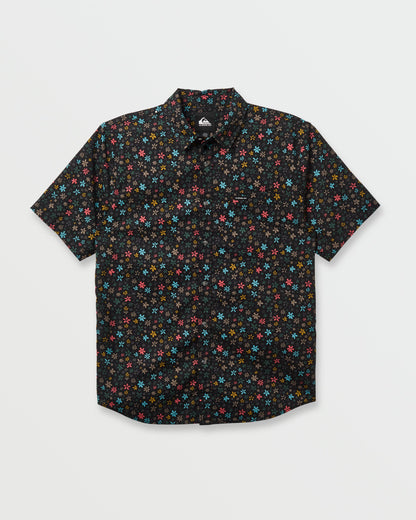 Ditsy Mini Classic Short Sleeve Shirt - Eclipse - Quick Silver