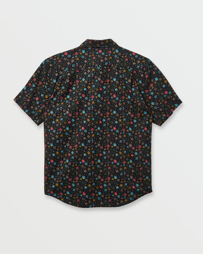 Ditsy Mini Classic Short Sleeve Shirt - Eclipse - Quick Silver