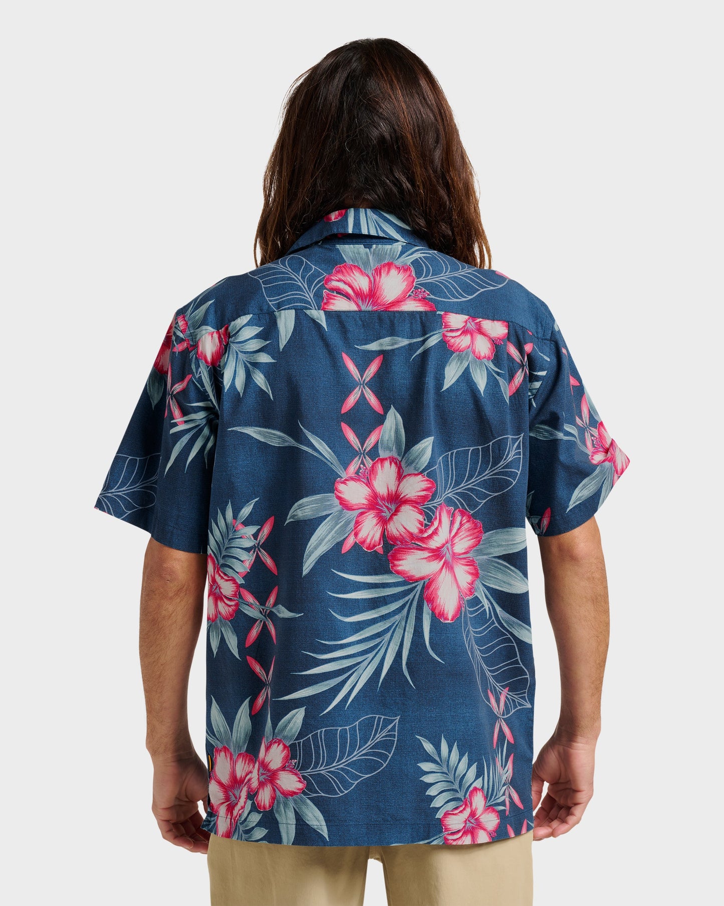 Waterman Playita Floral Shirt - Sargasso Sea - Quick Silver