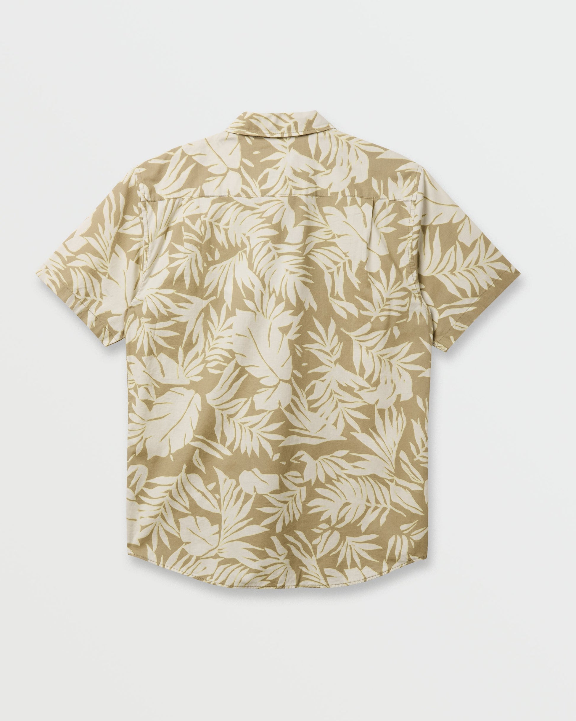 Palm Trip Classic Short Sleeve Shirt - Twill - Quick Silver
