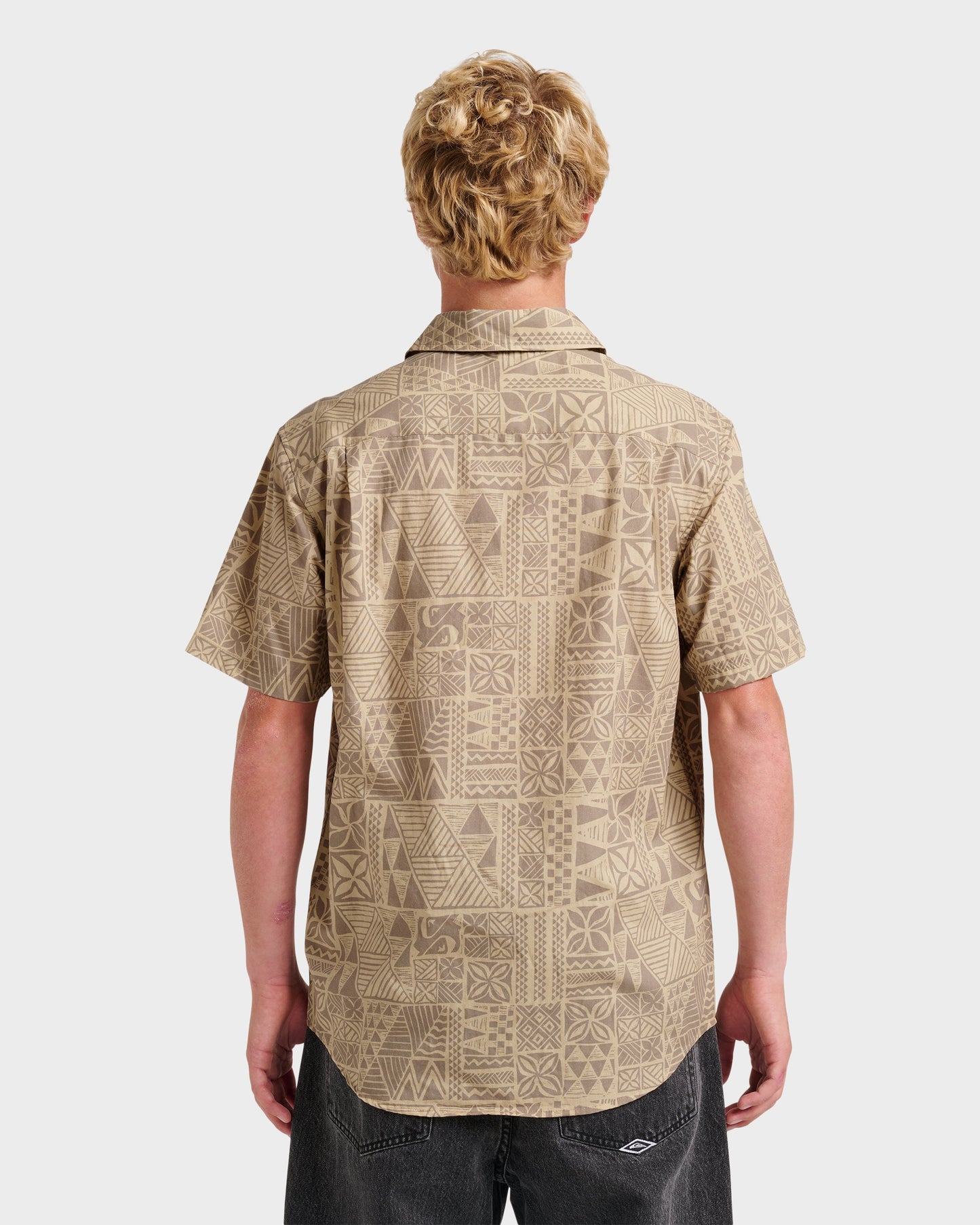 Makaha Classic Short Sleeve Shirt - Twill - Quick Silver