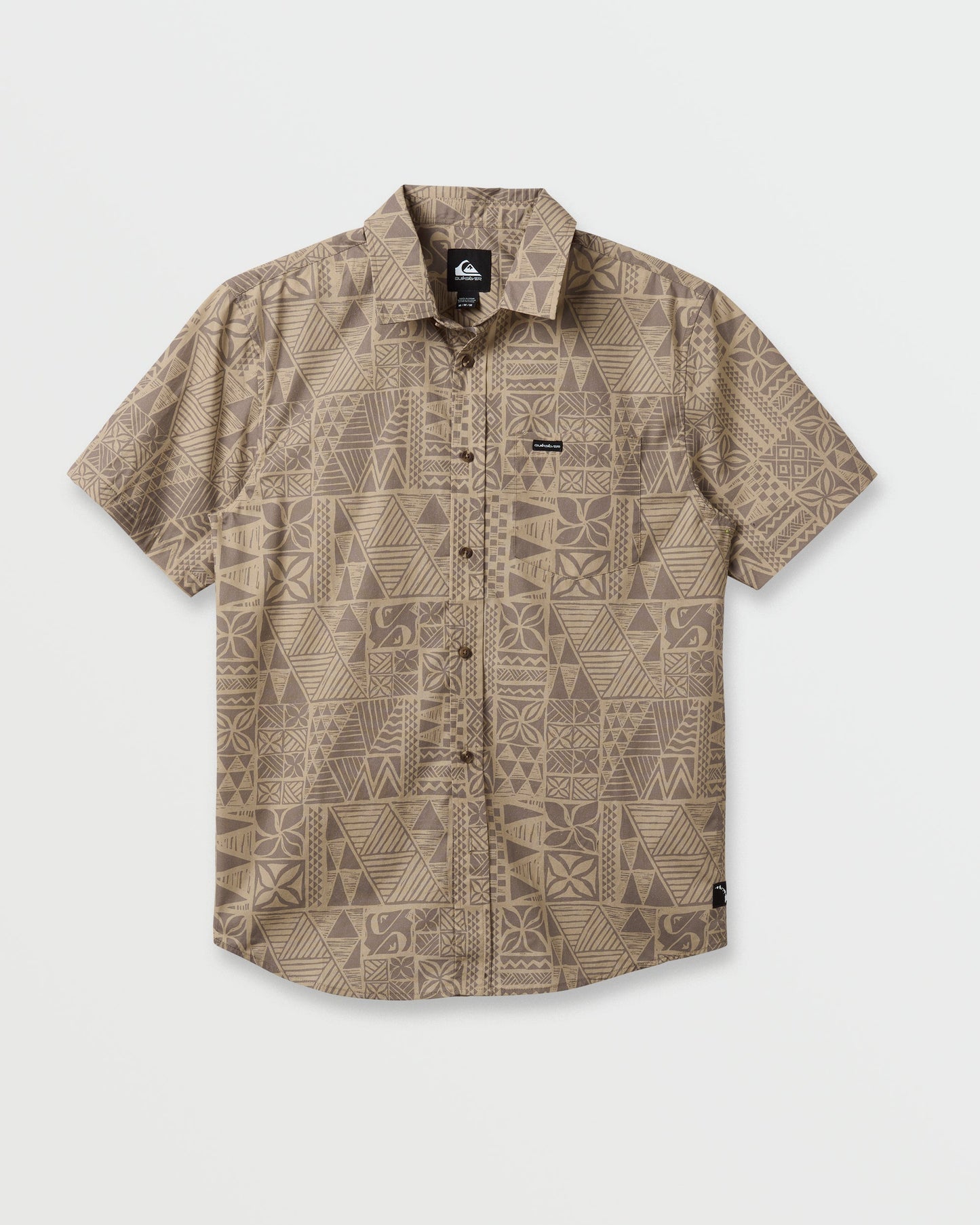 Makaha Classic Short Sleeve Shirt - Twill - Quick Silver