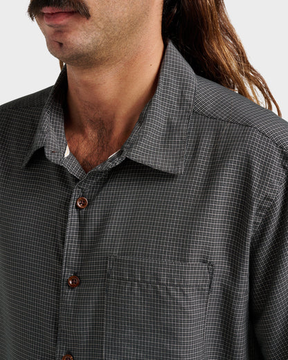 Waterman Check Out Shirt - Phantom - Quick Silver