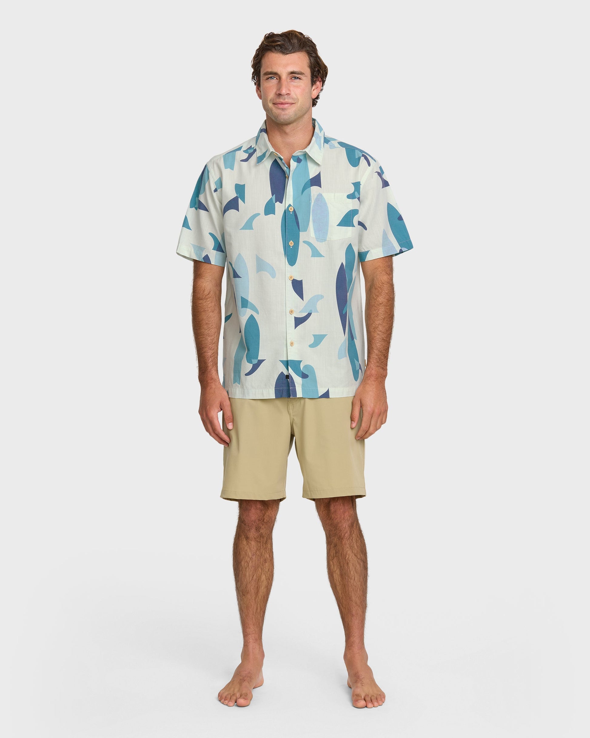 Waterman Boardo Shirt - Sea Blue - Quick Silver