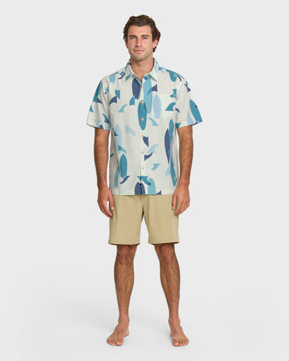 Waterman Boardo Shirt - Sea Blue - Quick Silver
