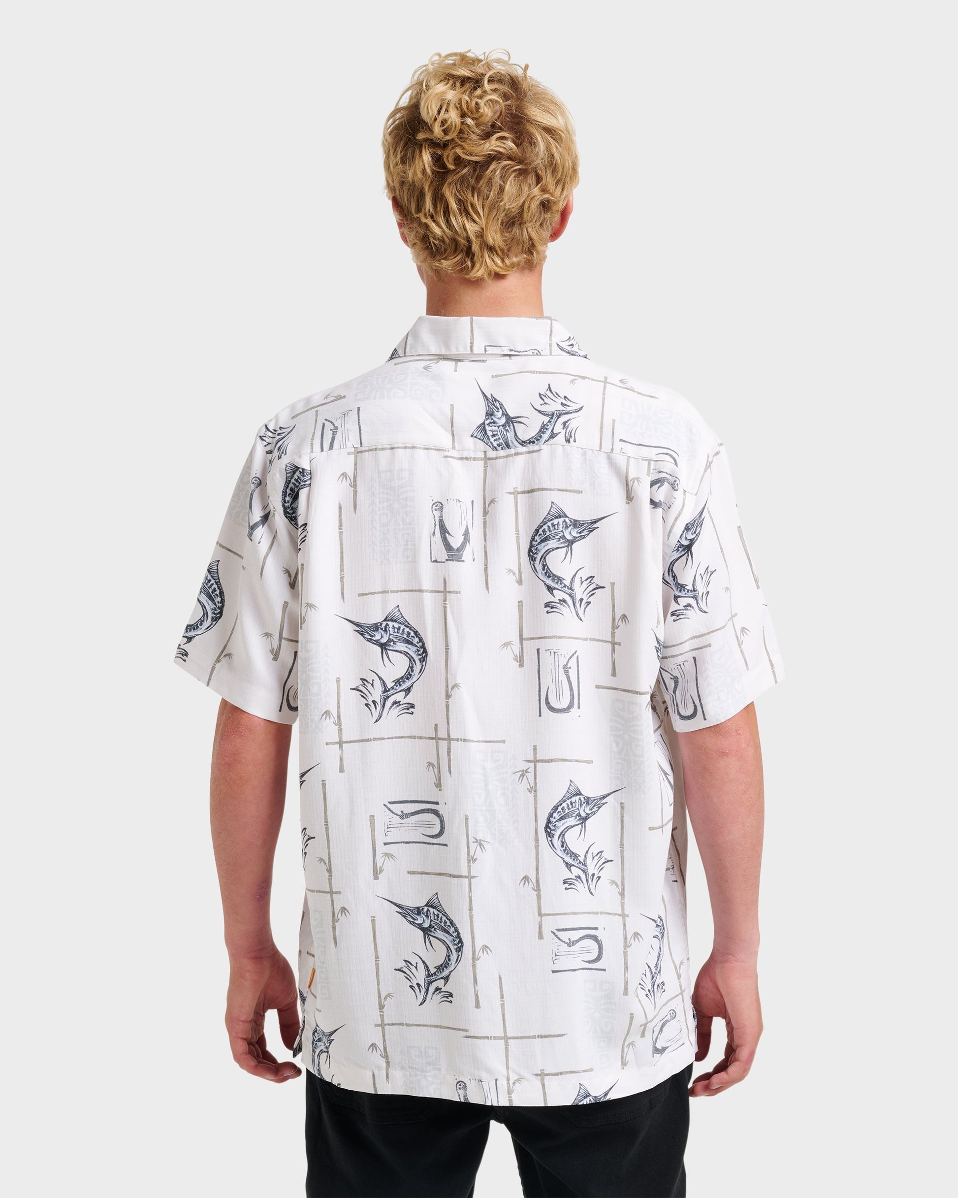 Waterman Big Day Short Sleeve Shirt - White - Quick Silver