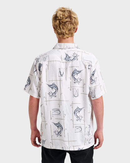 Waterman Big Day Short Sleeve Shirt - White - Quick Silver