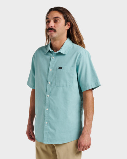 Shoreline Classic Short Sleeve Shirt - Dusty Turquoise - Quick Silver
