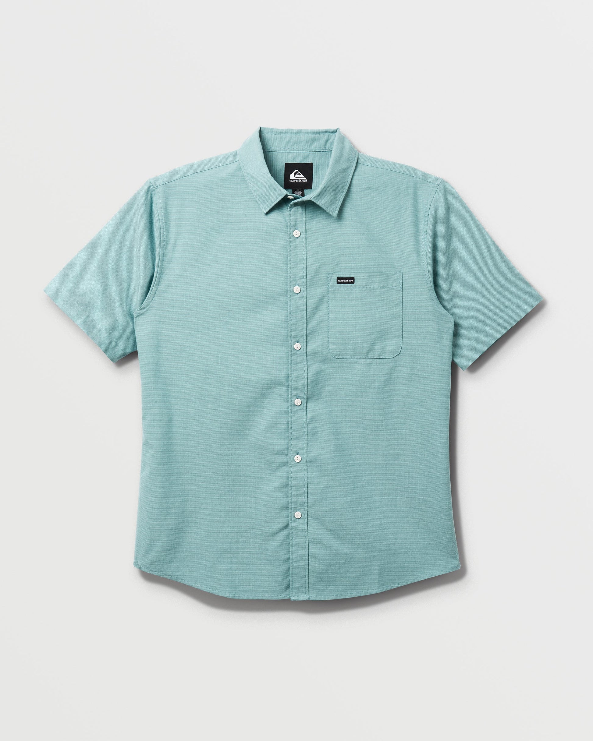 Shoreline Classic Short Sleeve Shirt - Dusty Turquoise - Quick Silver