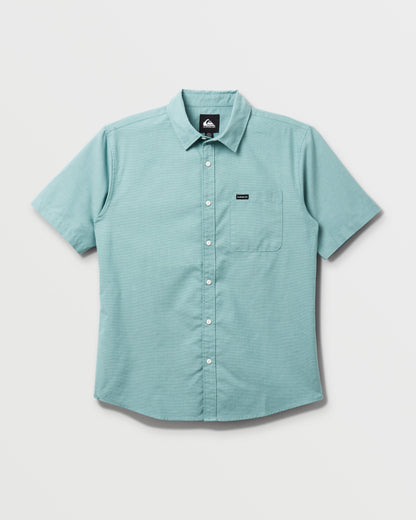 Shoreline Classic Short Sleeve Shirt - Dusty Turquoise - Quick Silver