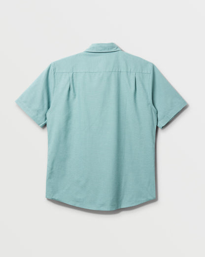 Shoreline Classic Short Sleeve Shirt - Dusty Turquoise - Quick Silver