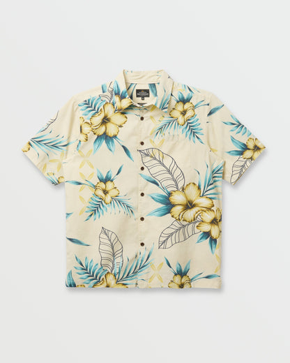 Waterman Playita Floral Shirt - Hay - Quick Silver