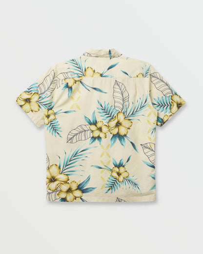 Waterman Playita Floral Shirt - Hay - Quick Silver