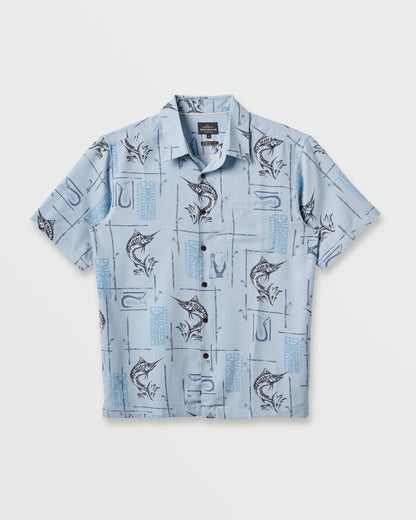 Waterman Big Day Short Sleeve Shirt - Ashley Blue - Quick Silver