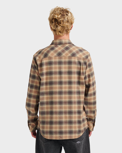 Terrace Stretch Flannel Shirt - Almond - Quick Silver