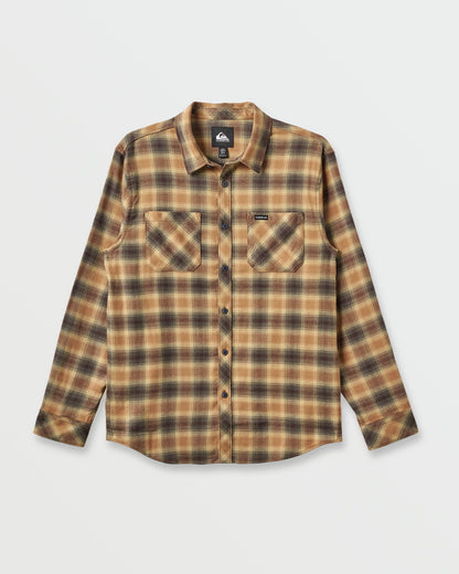 Terrace Stretch Flannel Shirt - Almond - Quick Silver