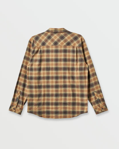 Terrace Stretch Flannel Shirt - Almond - Quick Silver