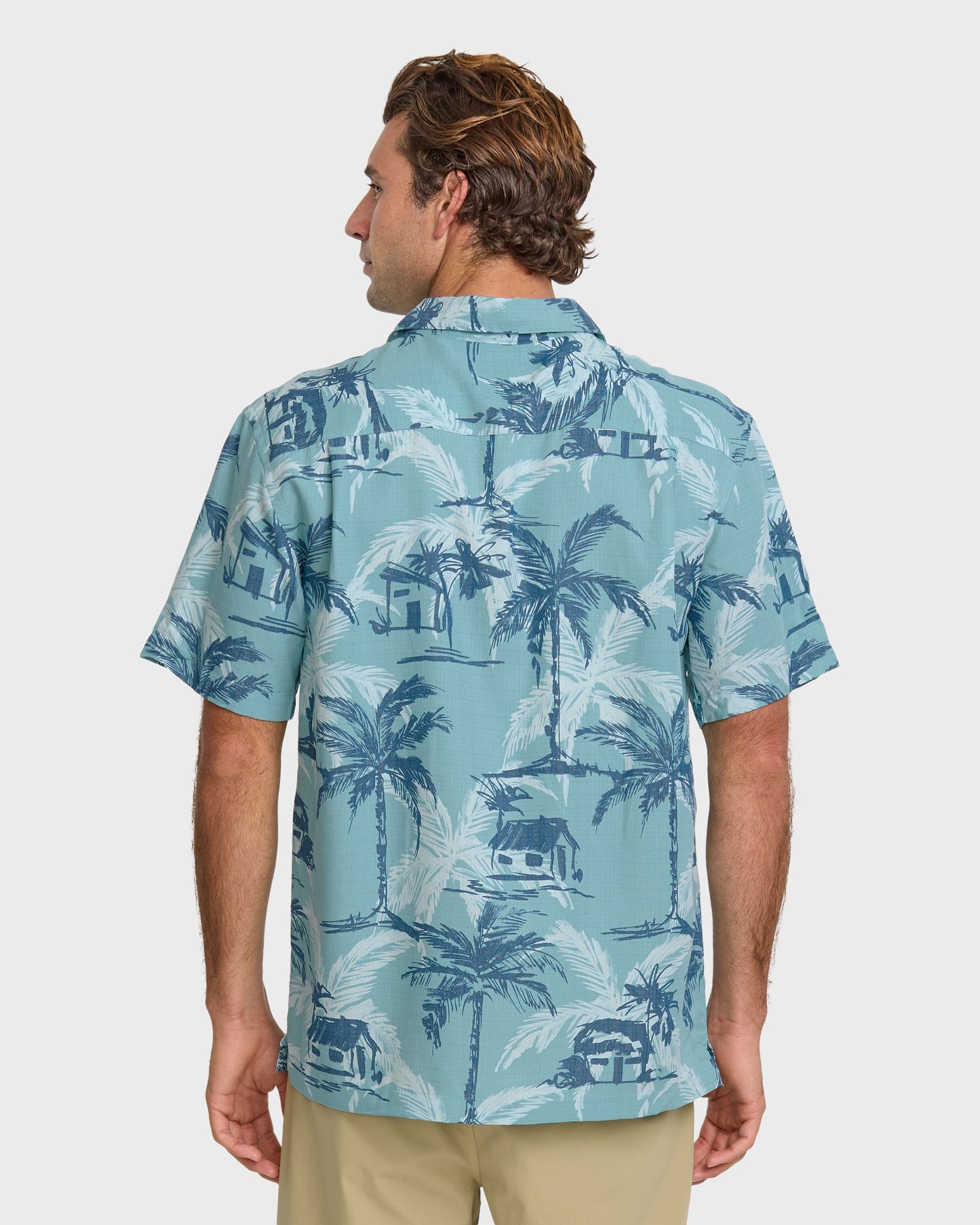 Waterman Off The Grid Shirt - Aqua - Quick Silver