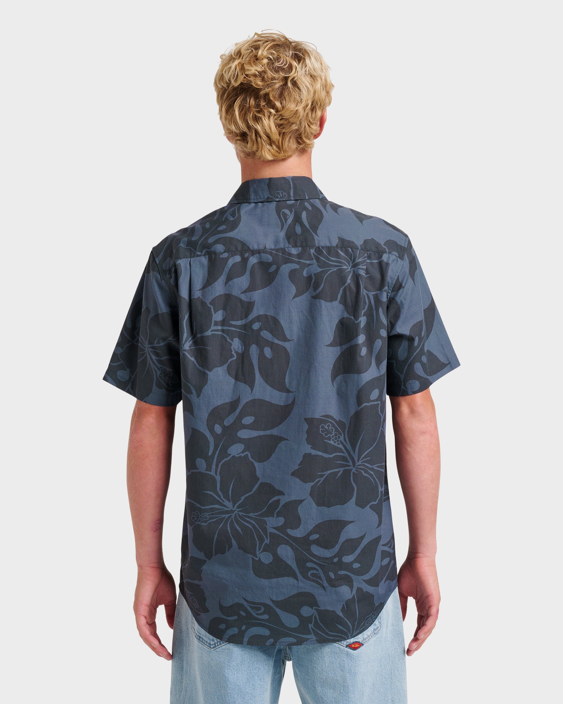 Oceanview Classic Short Sleeve Shirt - Phantom - Quick Silver