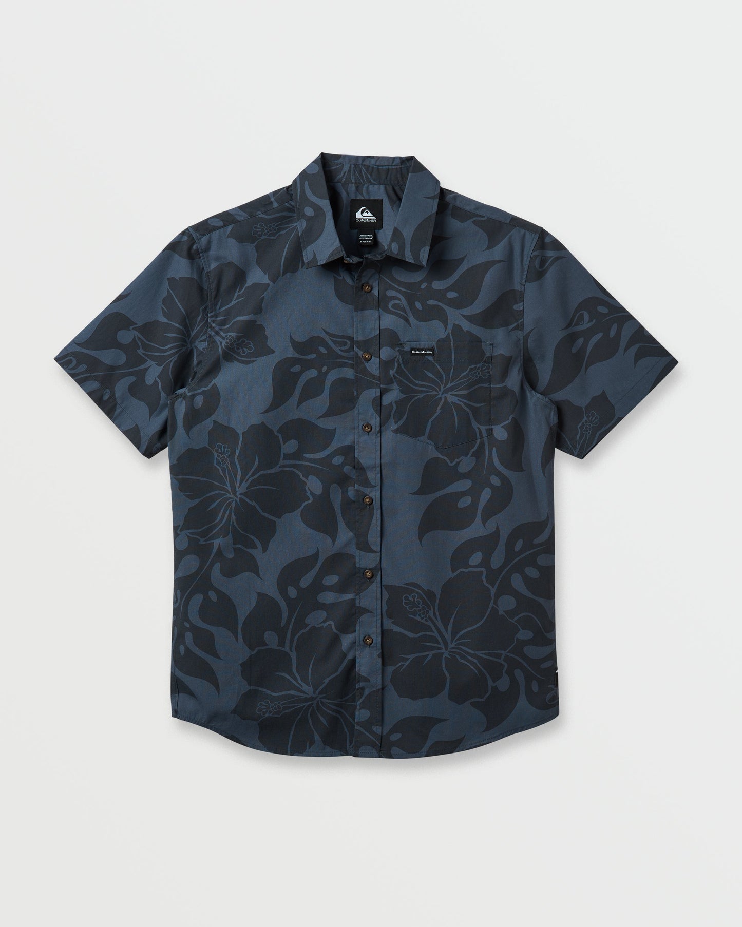 Oceanview Classic Short Sleeve Shirt - Phantom - Quick Silver