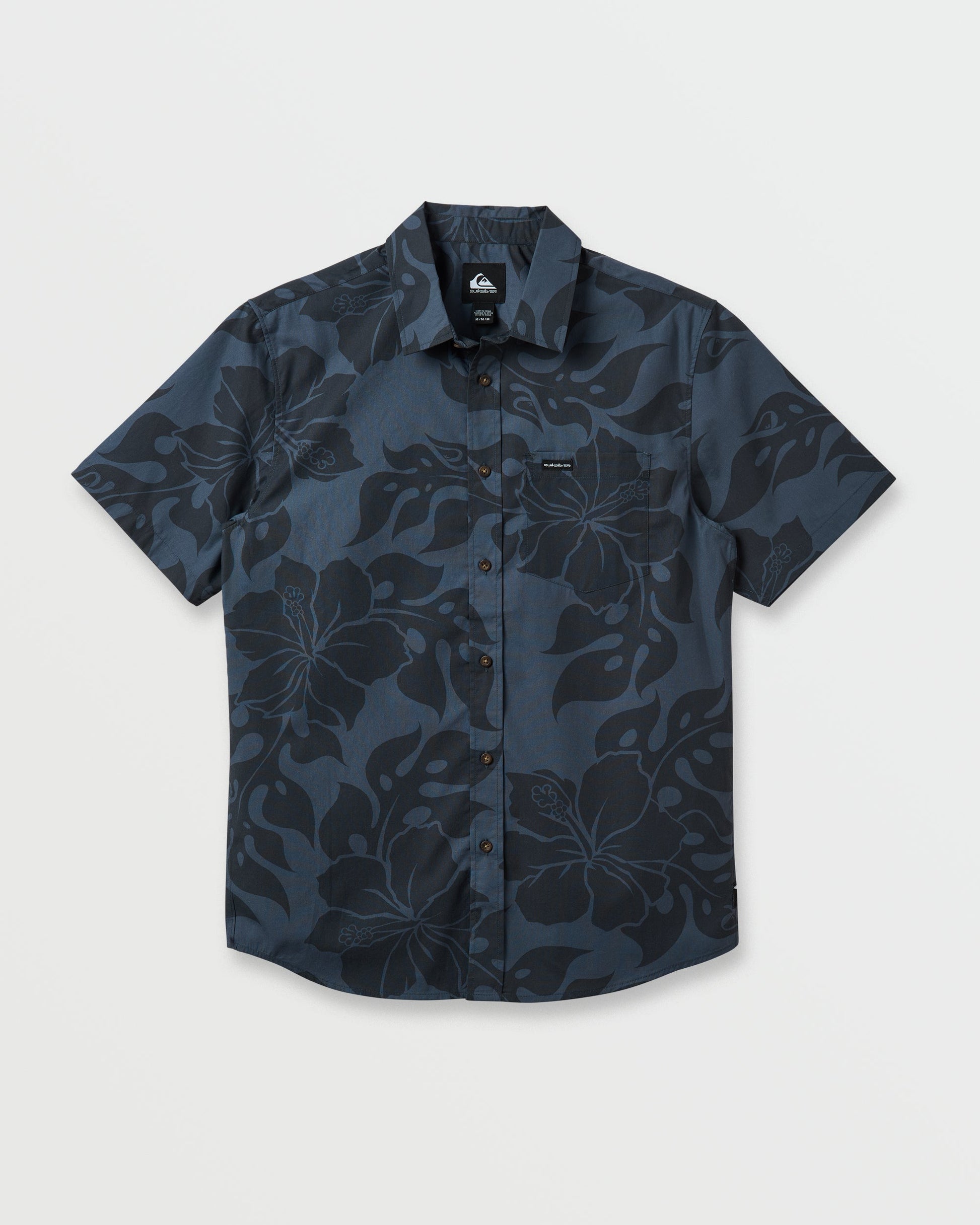 Oceanview Classic Short Sleeve Shirt - Phantom - Quick Silver