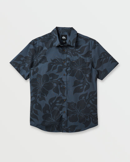 Oceanview Classic Short Sleeve Shirt - Phantom - Quick Silver