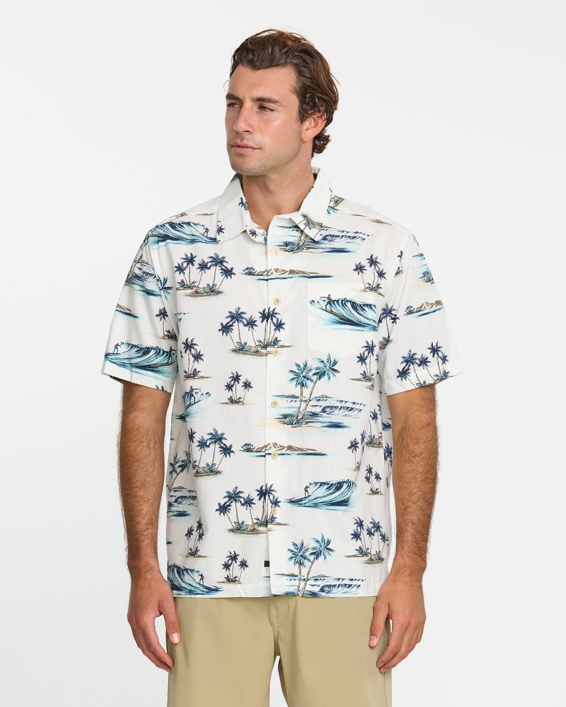 Waterman Day Dreamin' Shirt - White - Quick Silver
