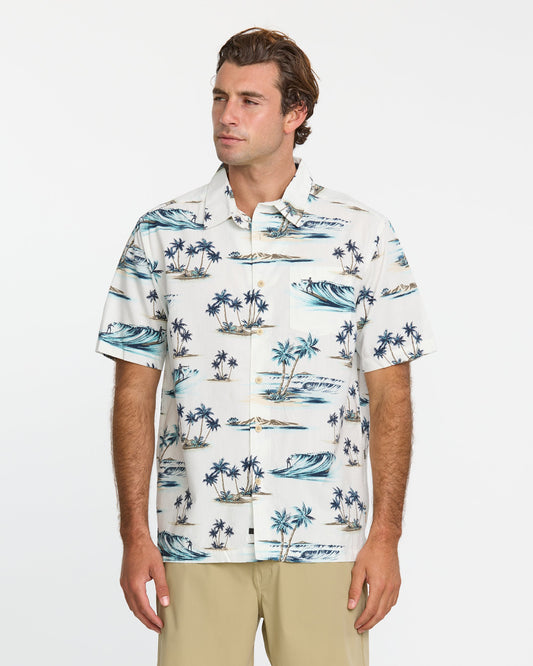 Waterman Day Dreamin' Shirt - White - Quick Silver