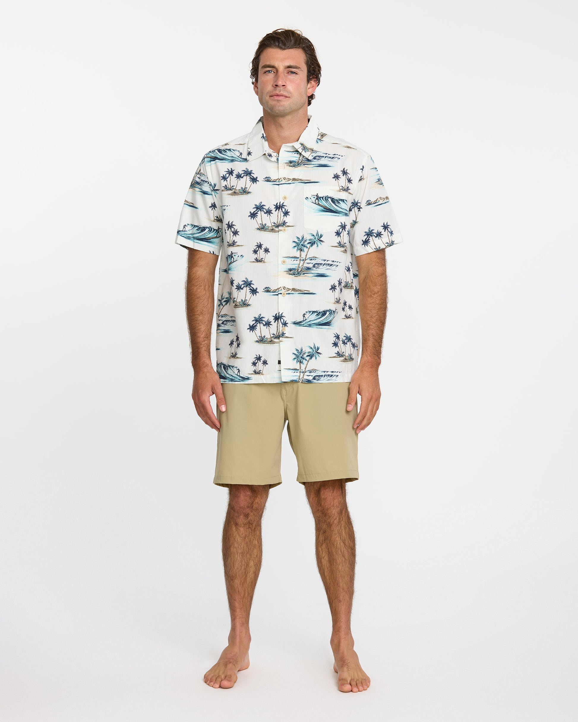 Waterman Day Dreamin' Shirt - White - Quick Silver