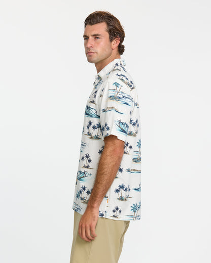 Waterman Day Dreamin' Shirt - White - Quick Silver