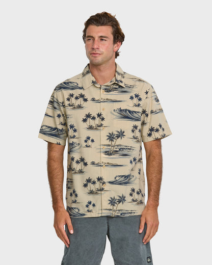 Waterman Day Dreamin' Shirt - Pelican - Quick Silver