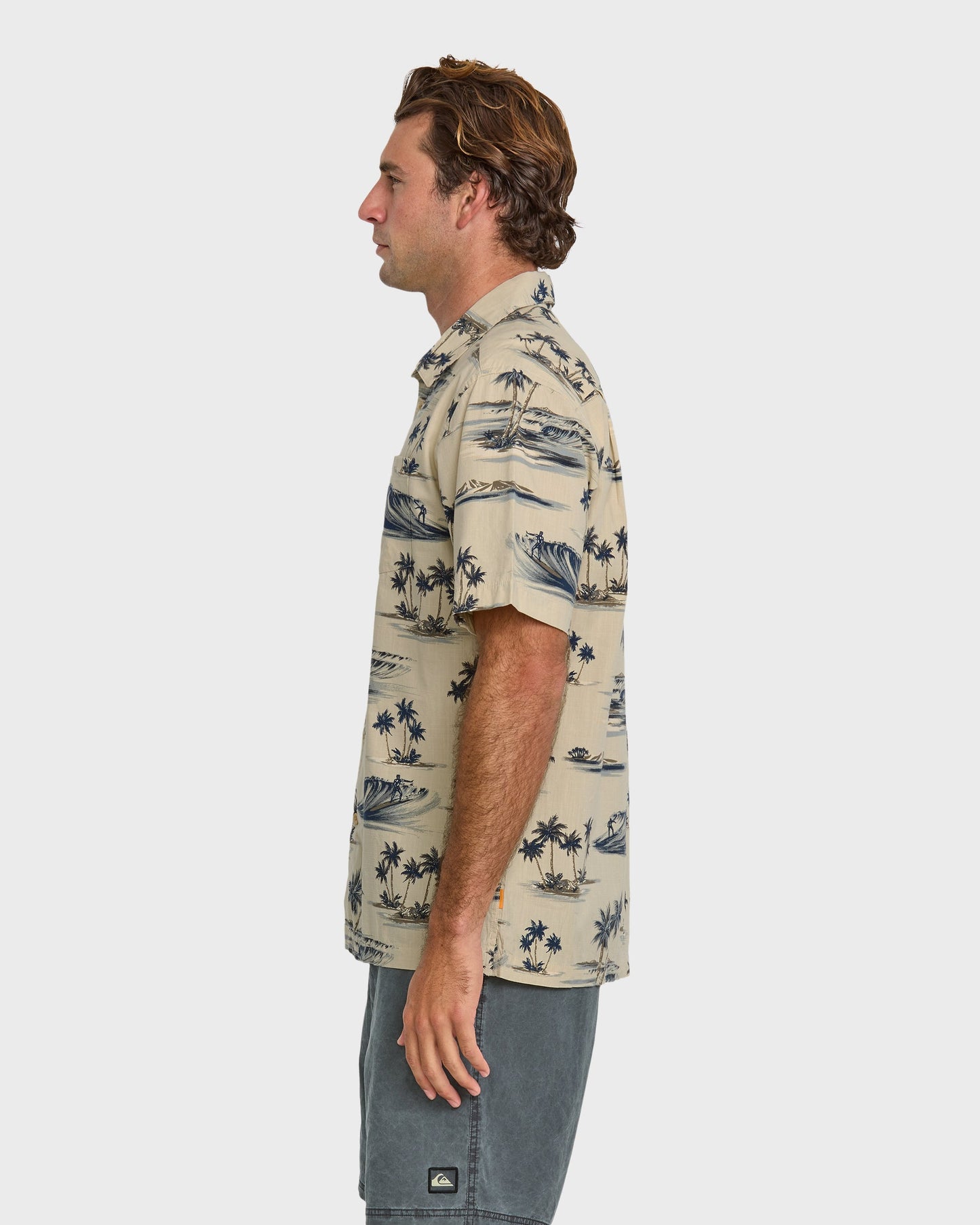 Waterman Day Dreamin' Shirt - Pelican - Quick Silver