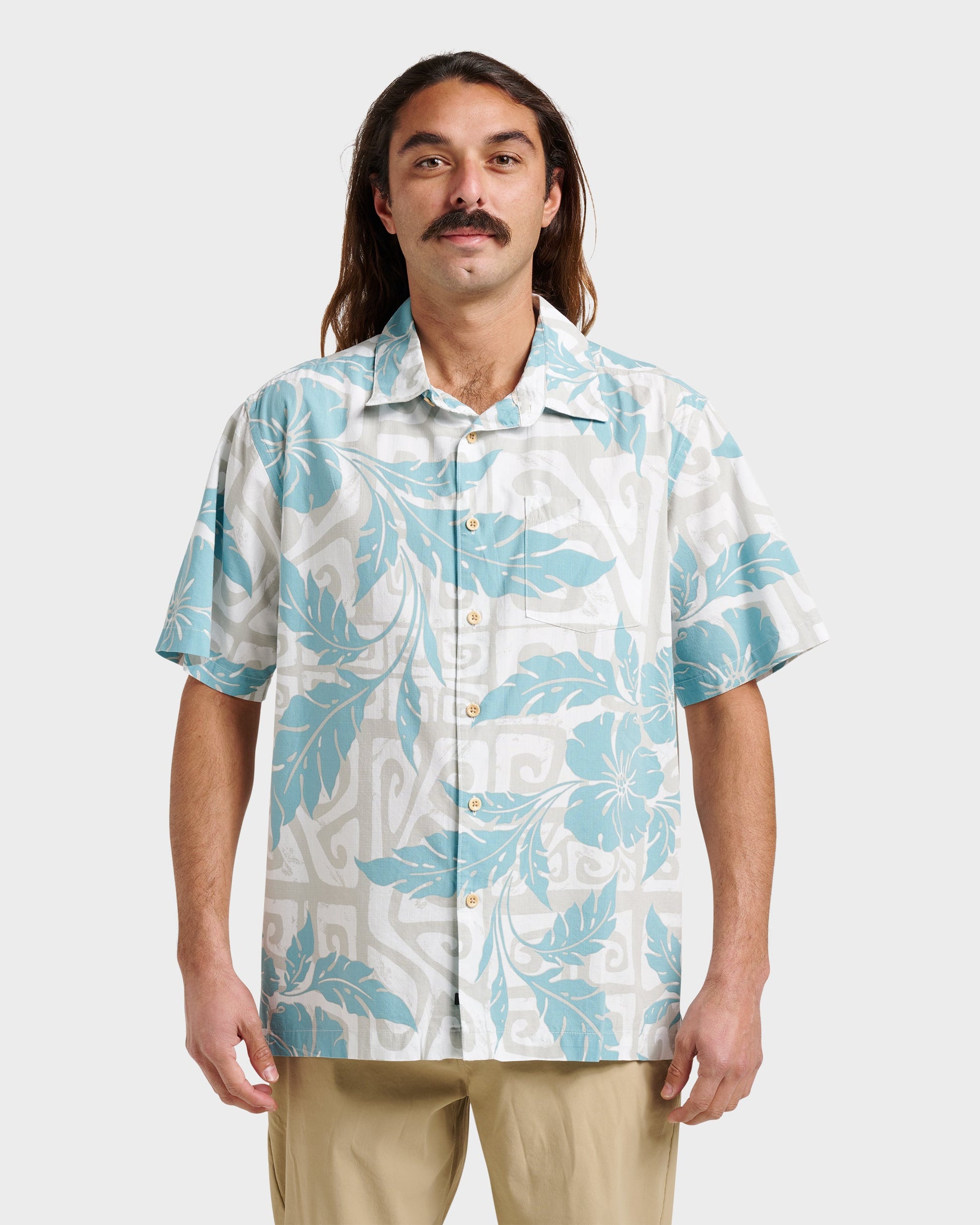 Waterman Beach Shack Shirt - White - Quick Silver