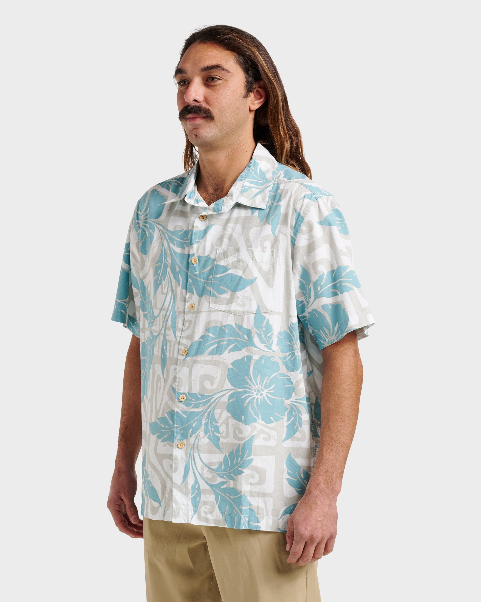 Waterman Beach Shack Shirt - White - Quick Silver