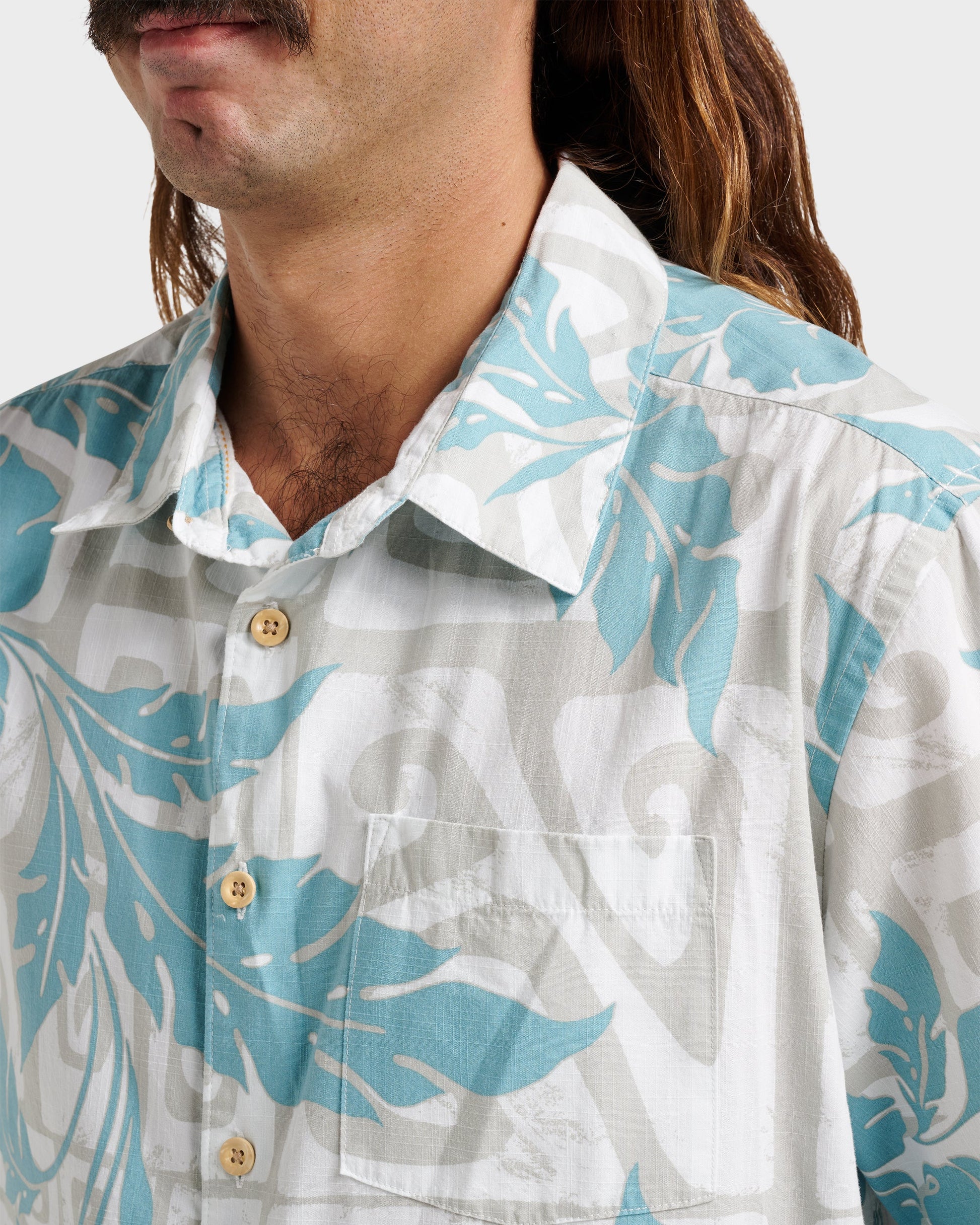 Waterman Beach Shack Shirt - White - Quick Silver