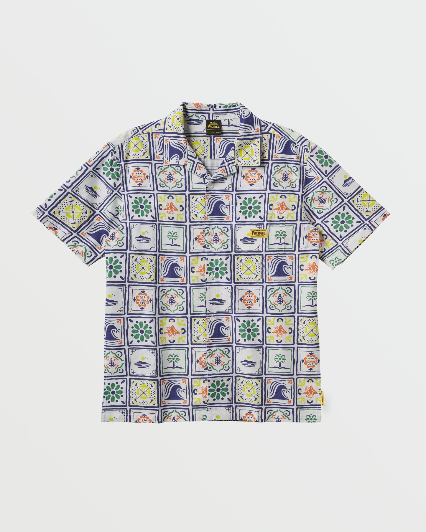 Quiksilver x Pacifico Baja Casual Short Sleeve Shirt - Off White - Quick Silver