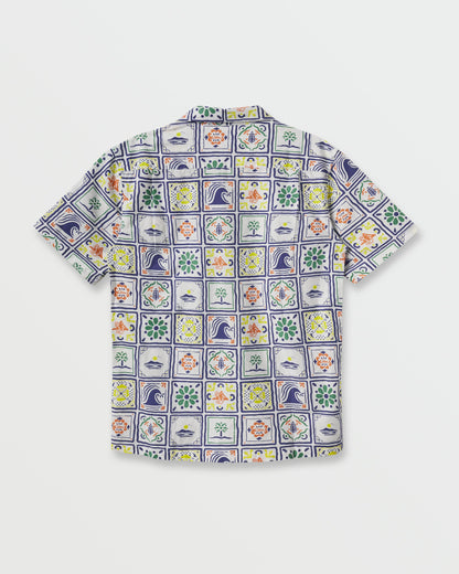 Quiksilver x Pacifico Baja Casual Short Sleeve Shirt - Off White - Quick Silver