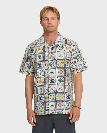 Quiksilver x Pacifico Baja Casual Short Sleeve Shirt - Off White - Quick Silver